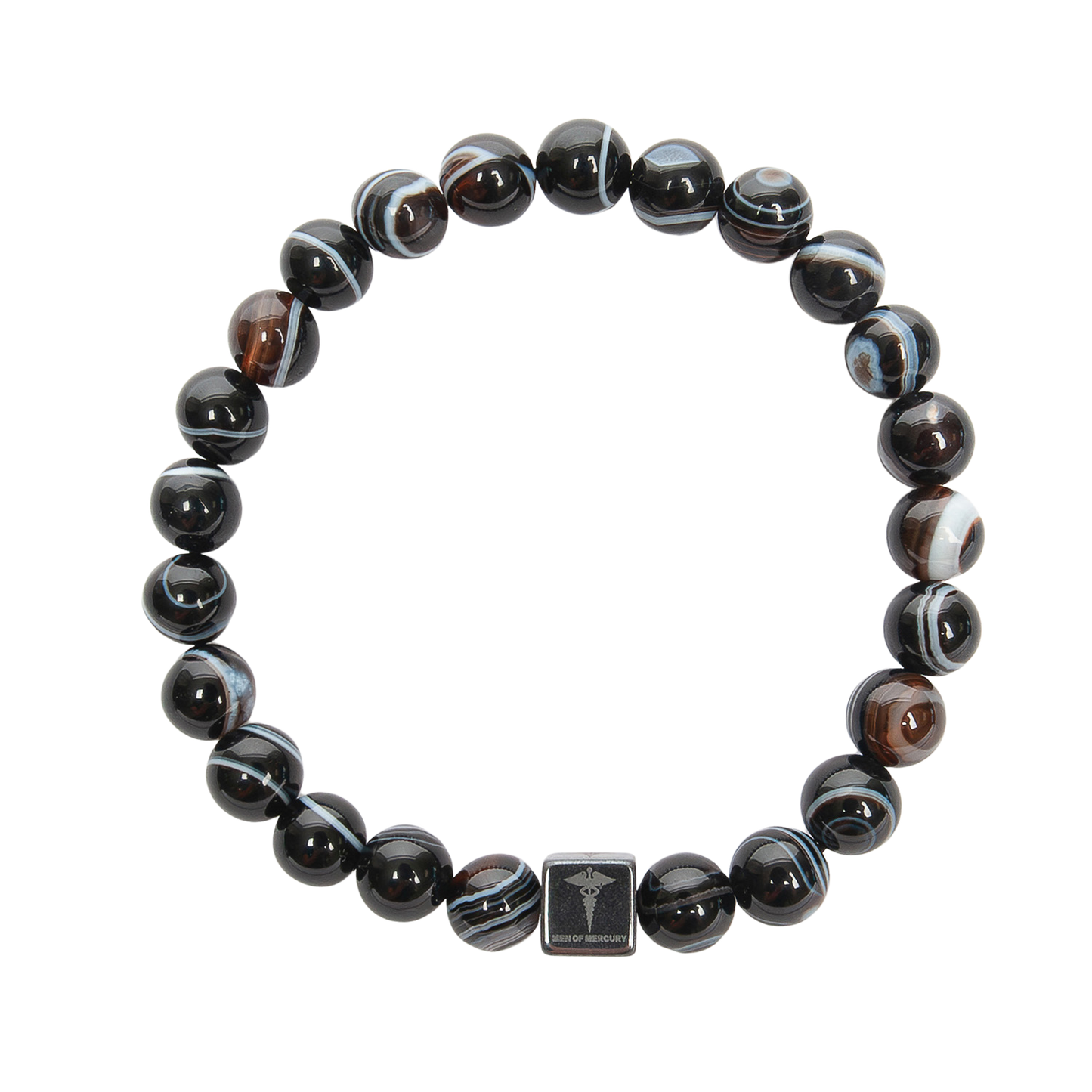 Agate black with eyes