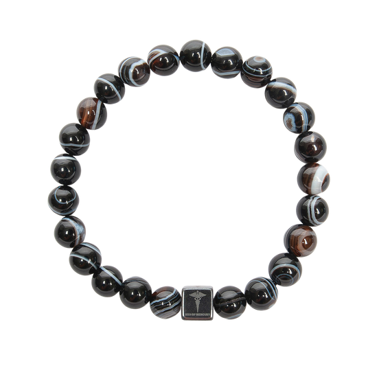 Agate black with eyes