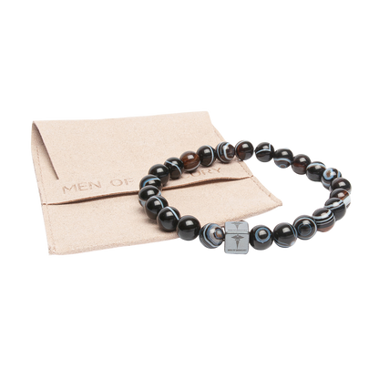 Agate black with eyes